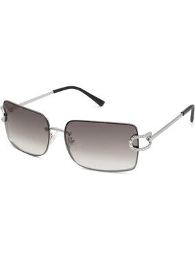 SOJOS Women's Rectangle Sunglasses Oversized  UV400 Shades SJ1178 Silver Grey